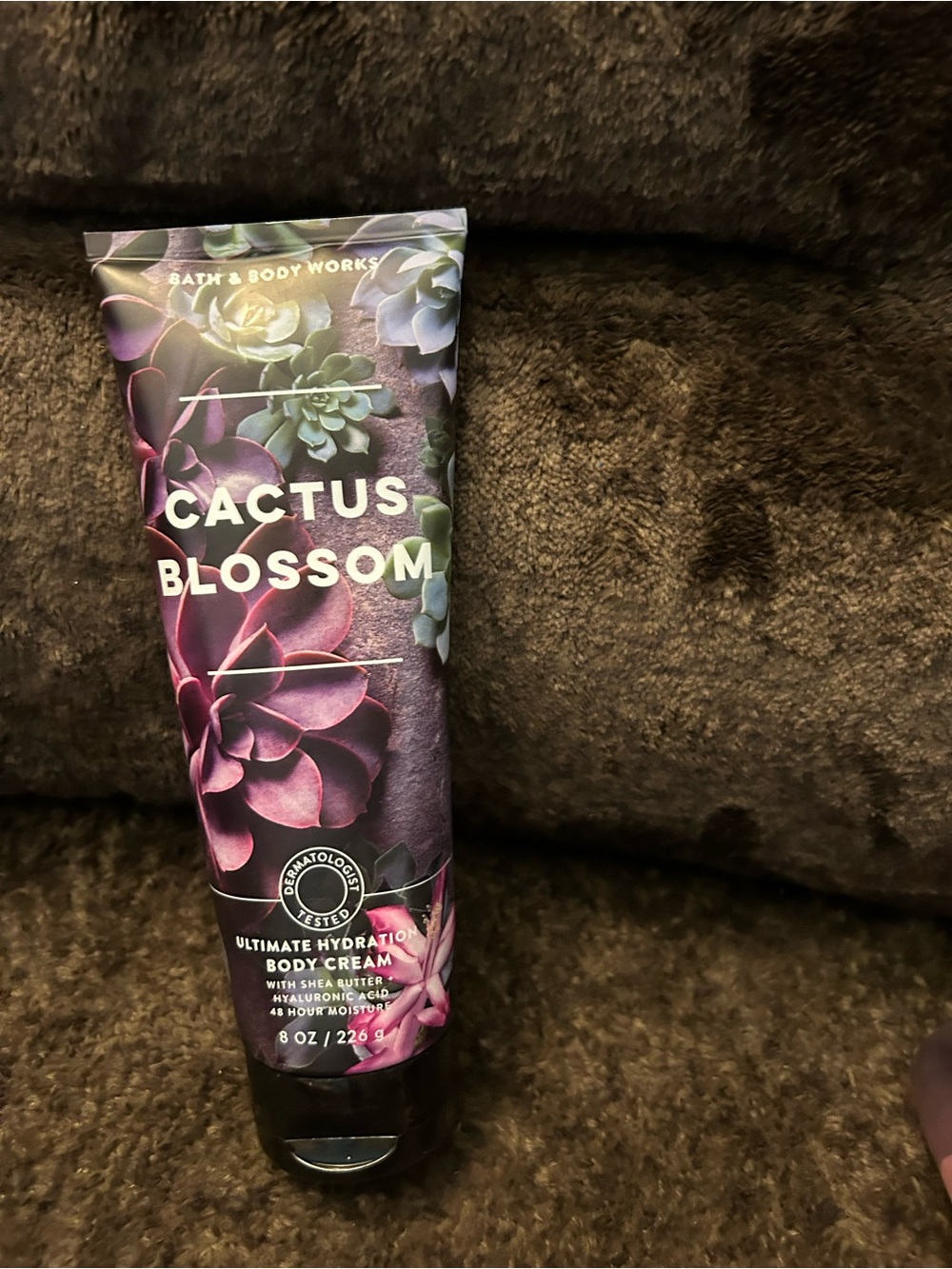 Bath & Body Works Cactus Blossom Body Cream - Purple & Green Floral Tube